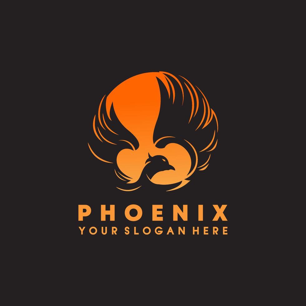 Phönix-Flügel-Vektor-Logo-Premium-Qualität vektor