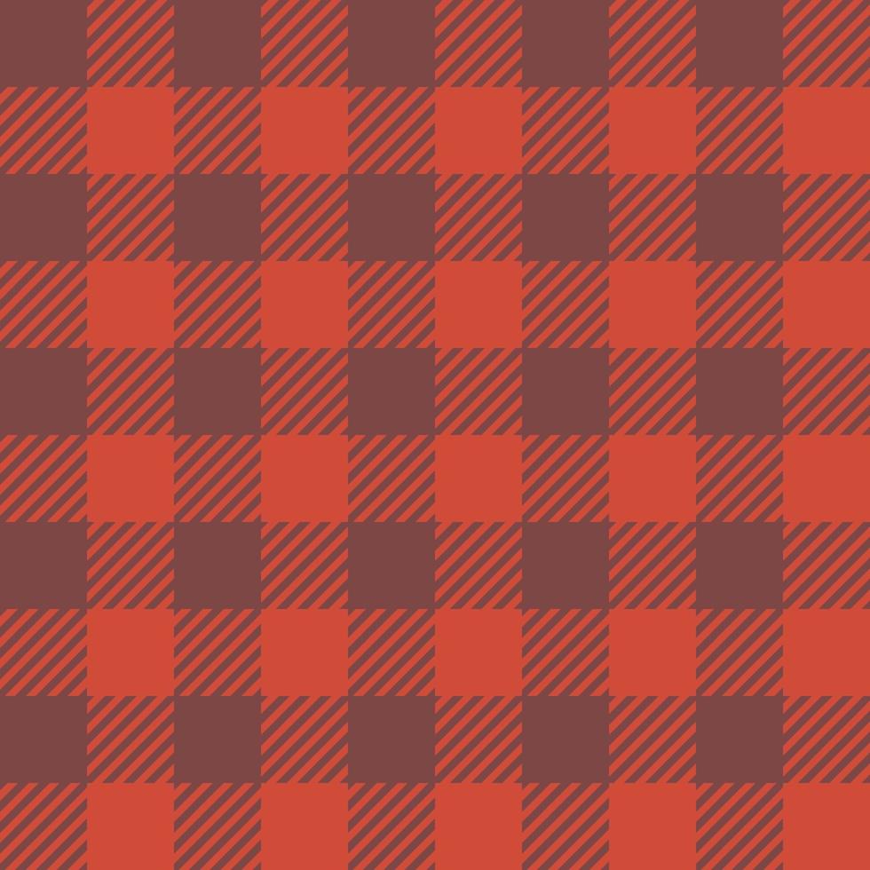 klassische büffelkarierte holzfällerverzierung nahtloser musterhintergrund. graues und orangefarbenes herbstliches Karomuster, Flanellhemddruck. November-Tartan-Kulisse. vektor