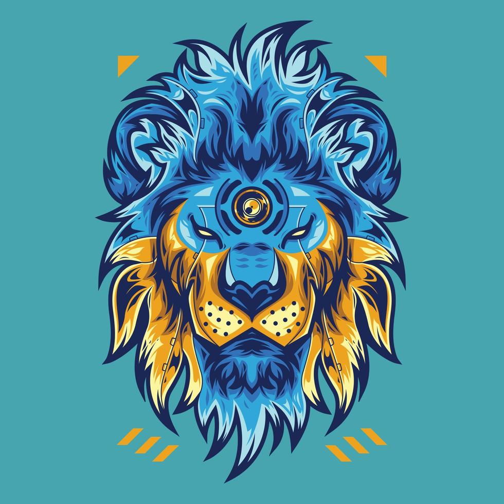 Vektor-Illustration eines Löwenkopfes vektor