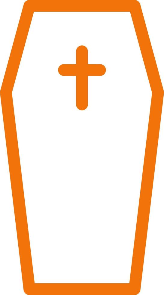 orange Kista, illustration, vektor på en vit bakgrund.