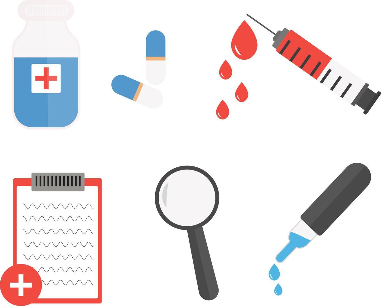 medizinische Geräte, Illustration, Vektor auf weißem Hintergrund.