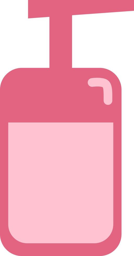 rosa flytande tvål, illustration, vektor på en vit bakgrund