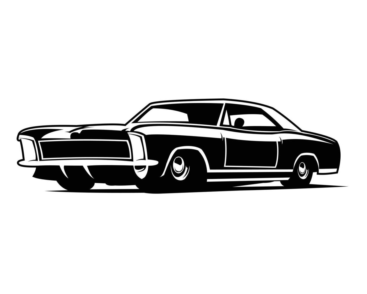 Bestes Chrysler Muscle Car für Logo, Abzeichen, Emblem, Symbol. isolierter weißer Hintergrund vektor