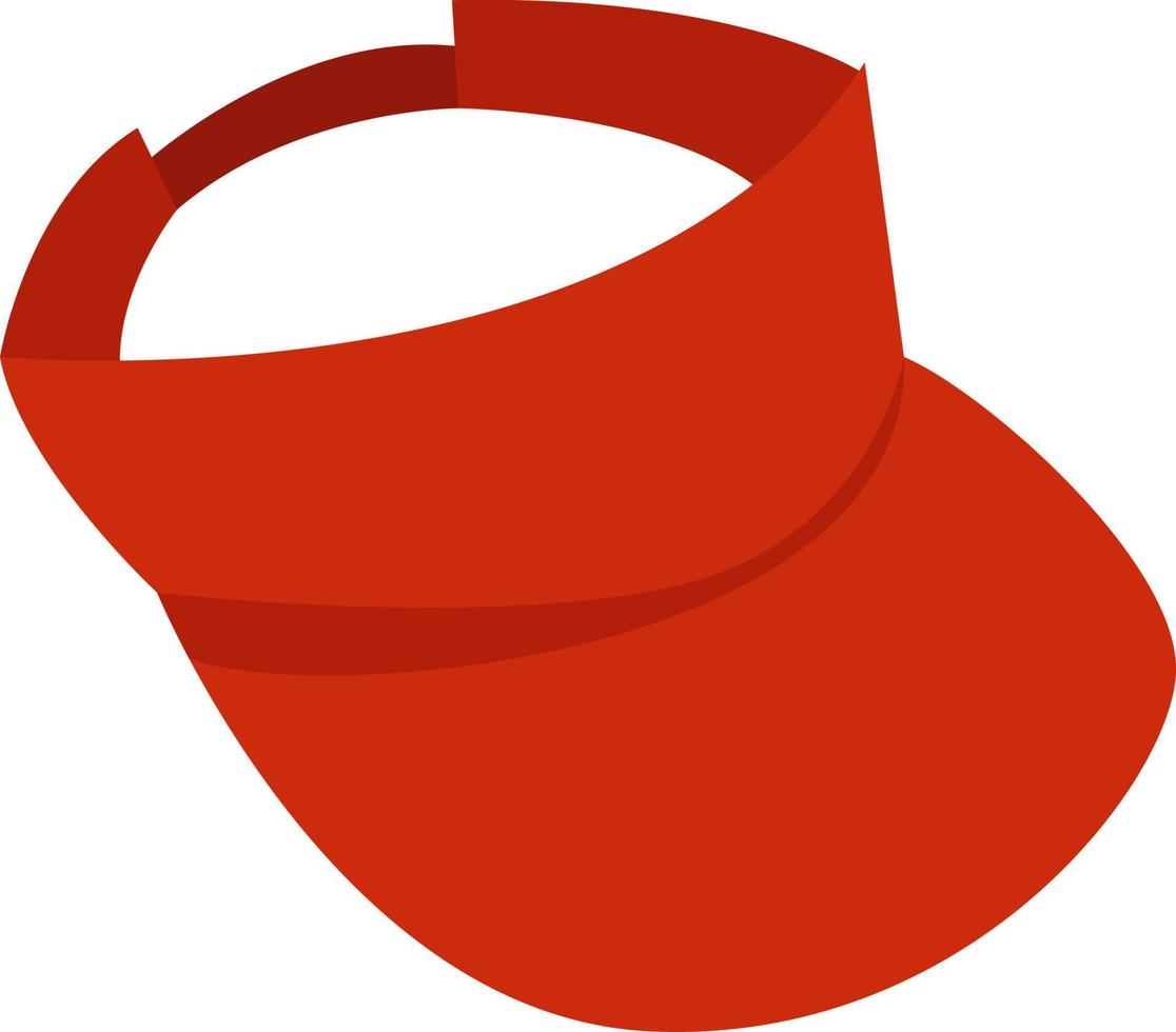rote Kappe, Illustration, Vektor auf weißem Hintergrund.