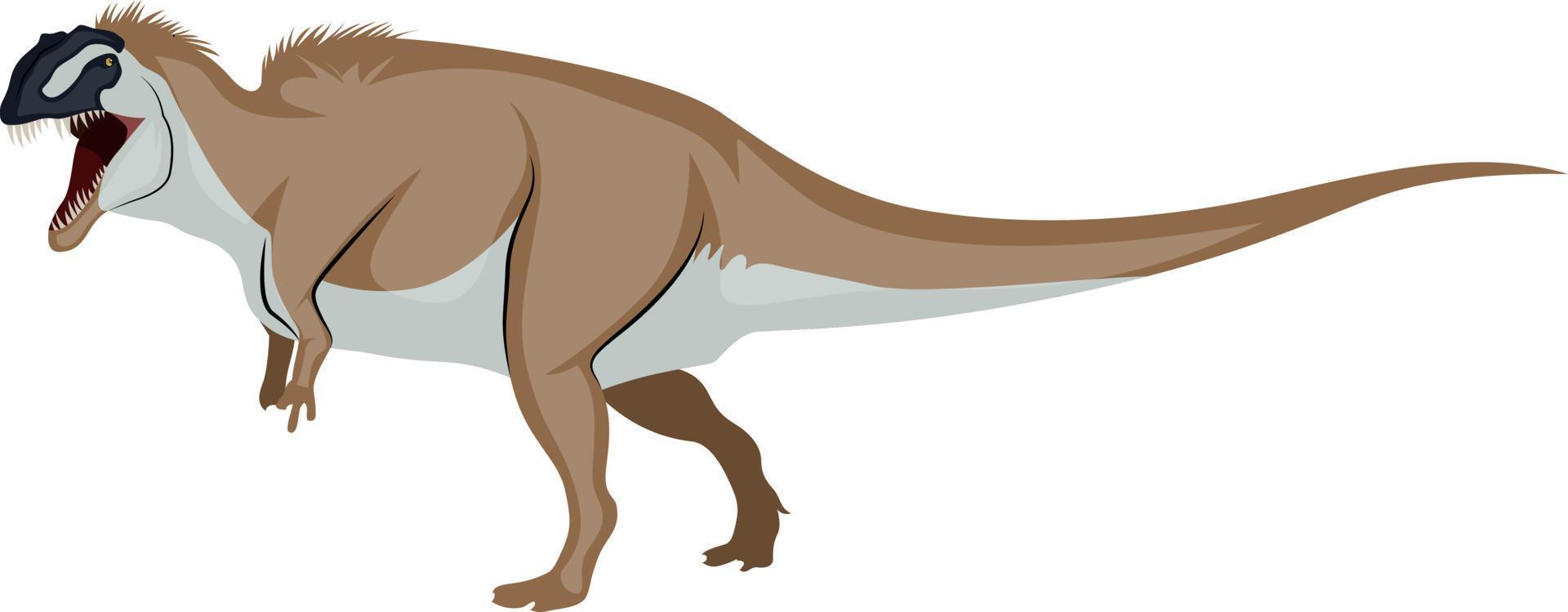 Ocanthosaurus, Illustration, Vektor auf weißem Hintergrund.