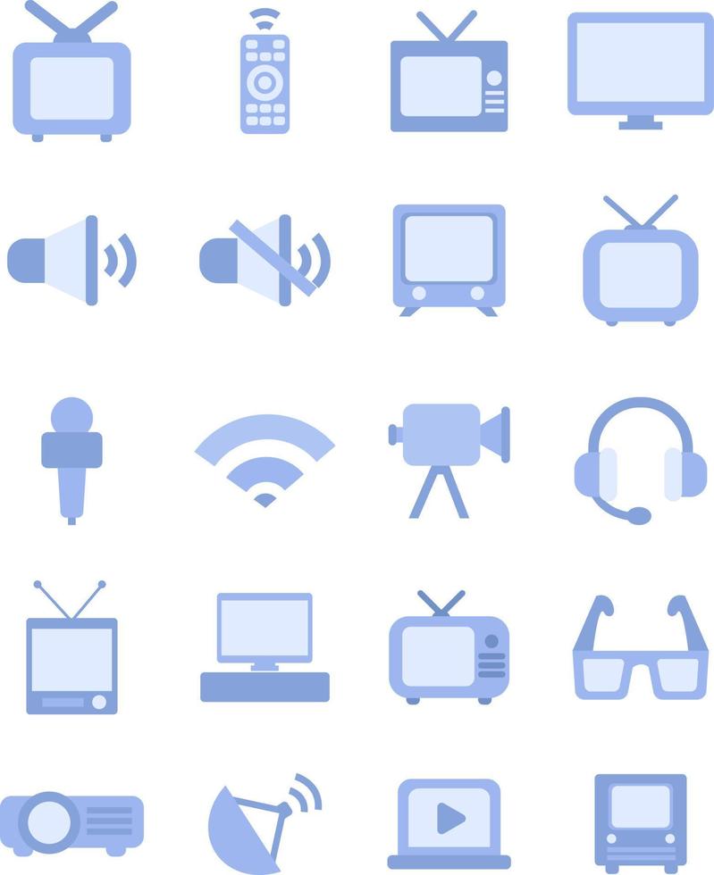 Fernseher-Symbol, Illustration, auf weißem Hintergrund. vektor