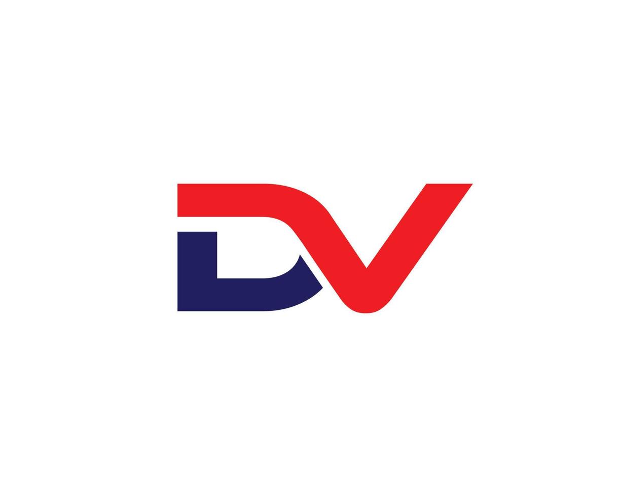 dv vd-Logo-Design-Vektorvorlage vektor