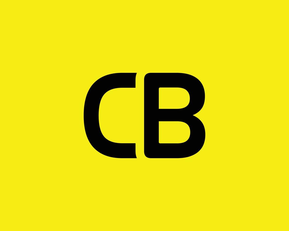 cb bc-Logo-Design-Vektorvorlage vektor