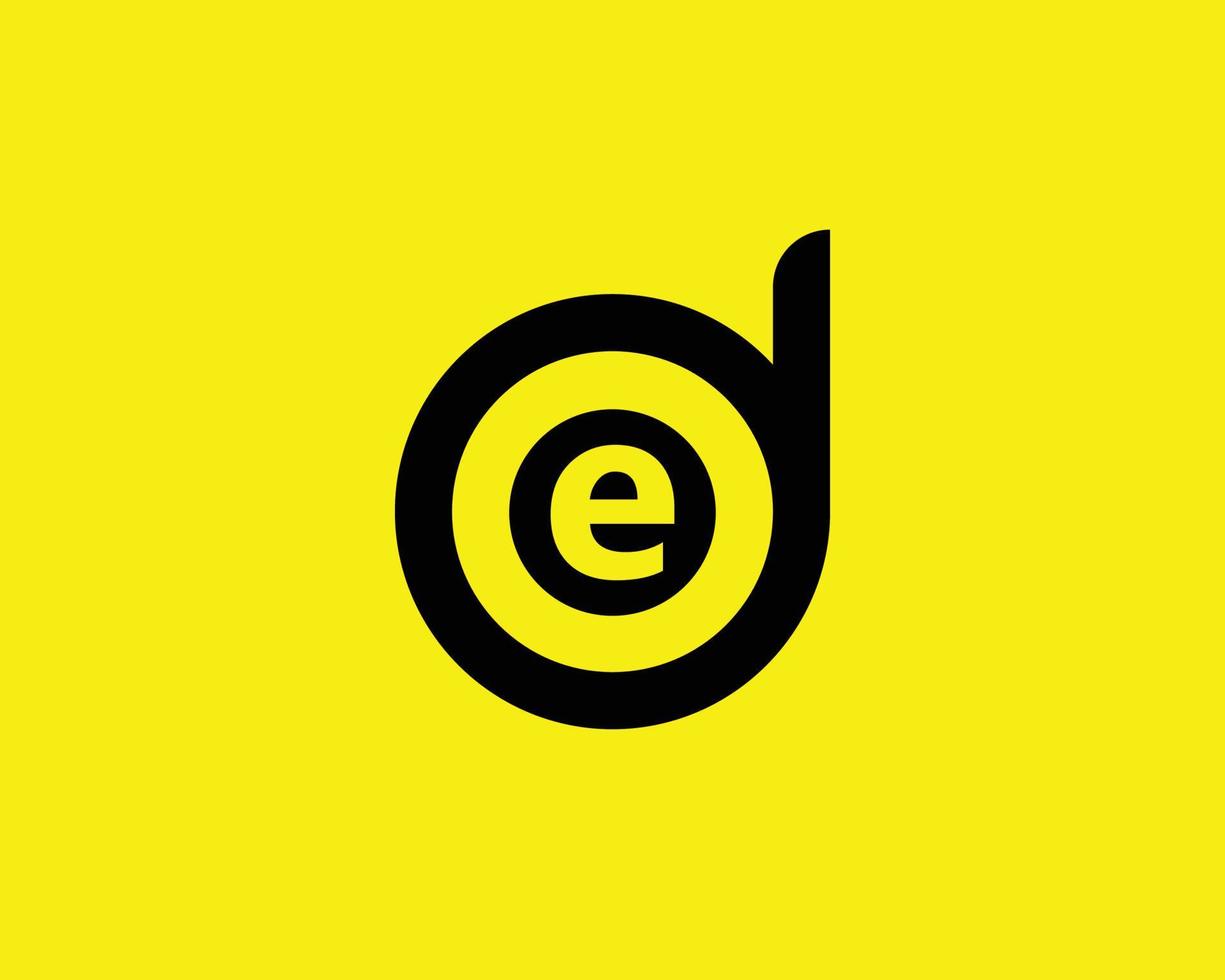 de ed-Logo-Design-Vektorvorlage vektor