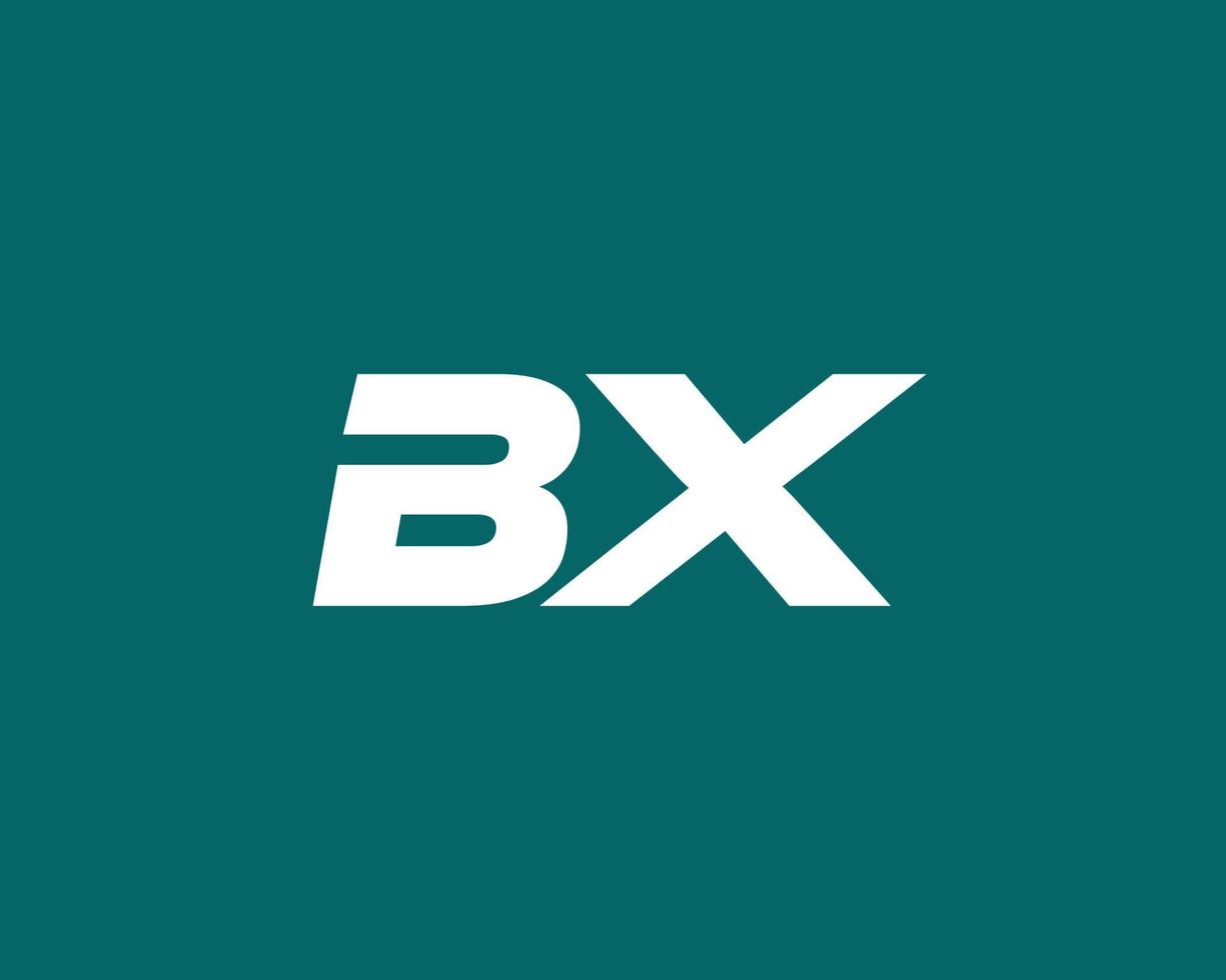 bx xb-Logo-Design-Vektorvorlage vektor