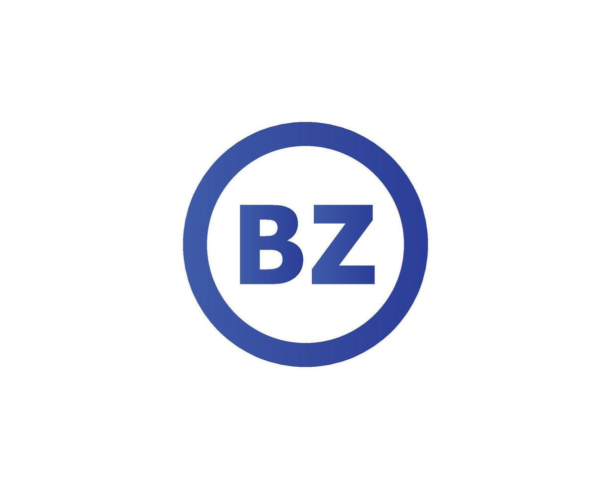 bz logotyp design vektor mall