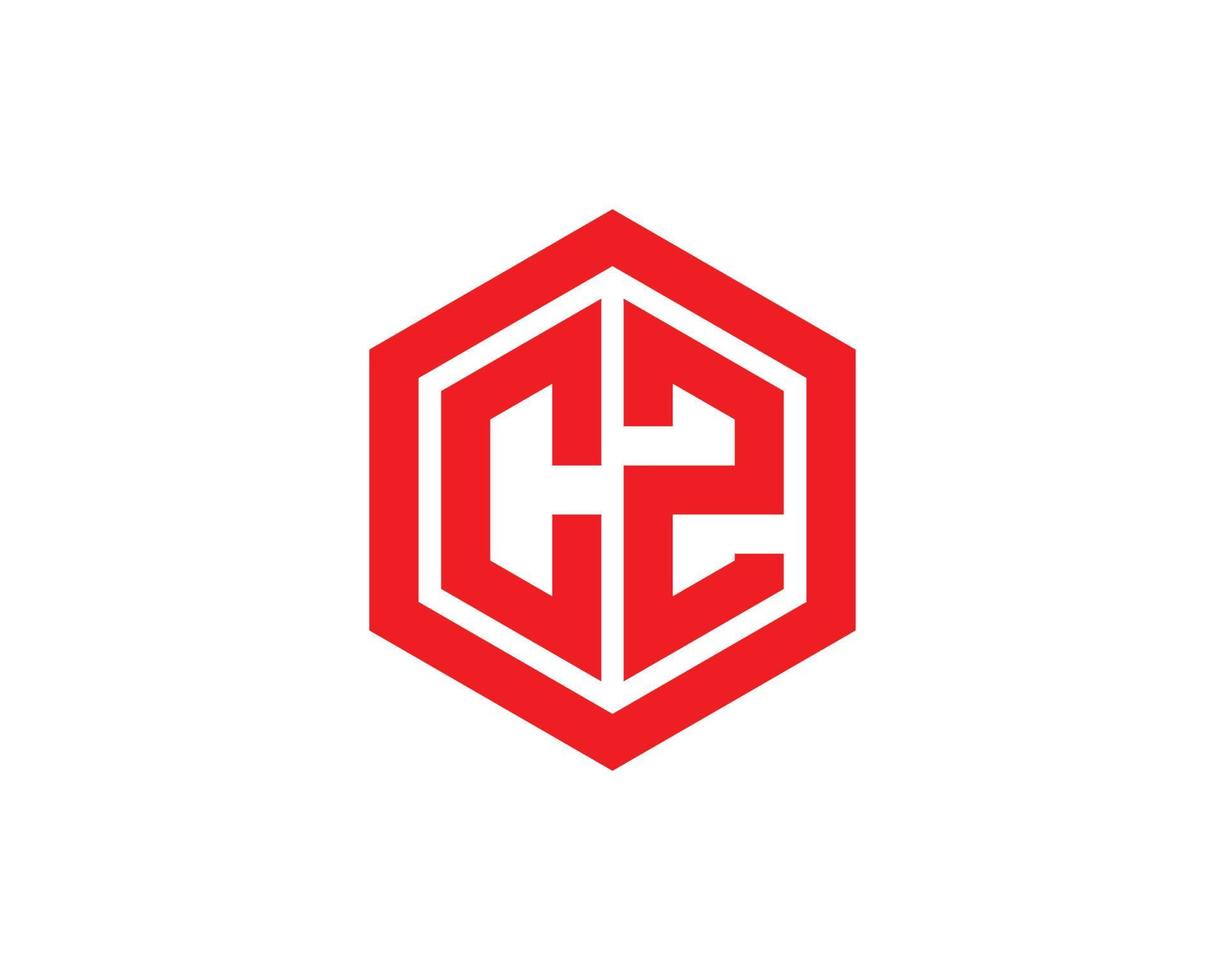 cz zc-Logo-Design-Vektorvorlage vektor