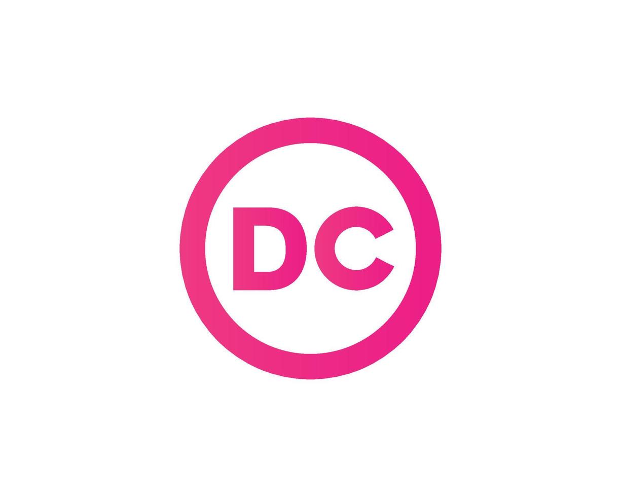 DC-CD-Logo-Design-Vektorvorlage vektor