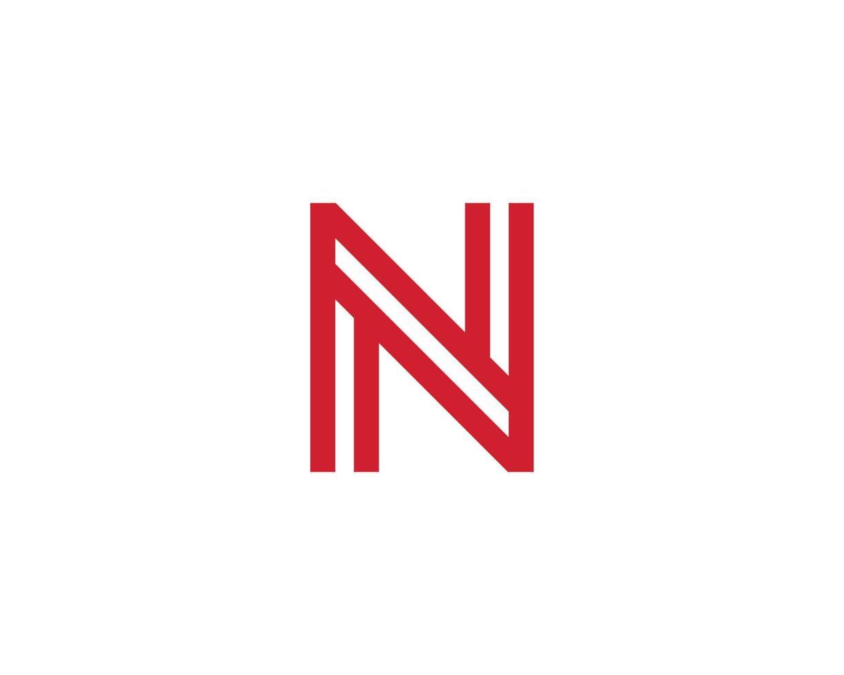 n-Logo-Design-Vektorvorlage vektor