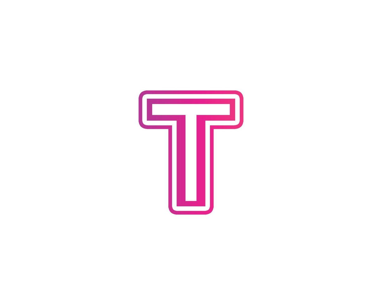 t tt-Logo-Design-Vektorvorlage vektor