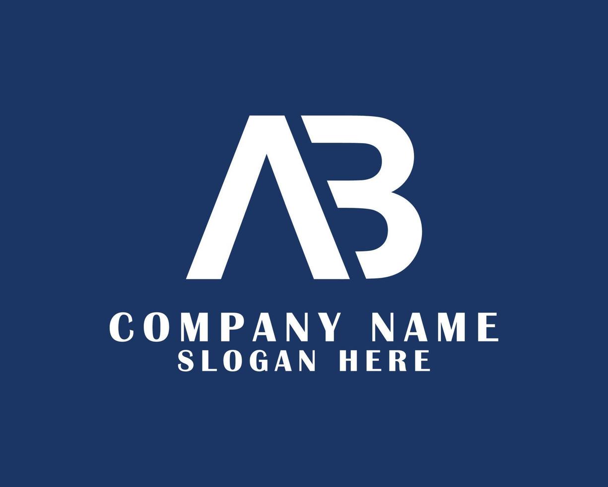 ab-Logo-Design-Vektorvorlage vektor
