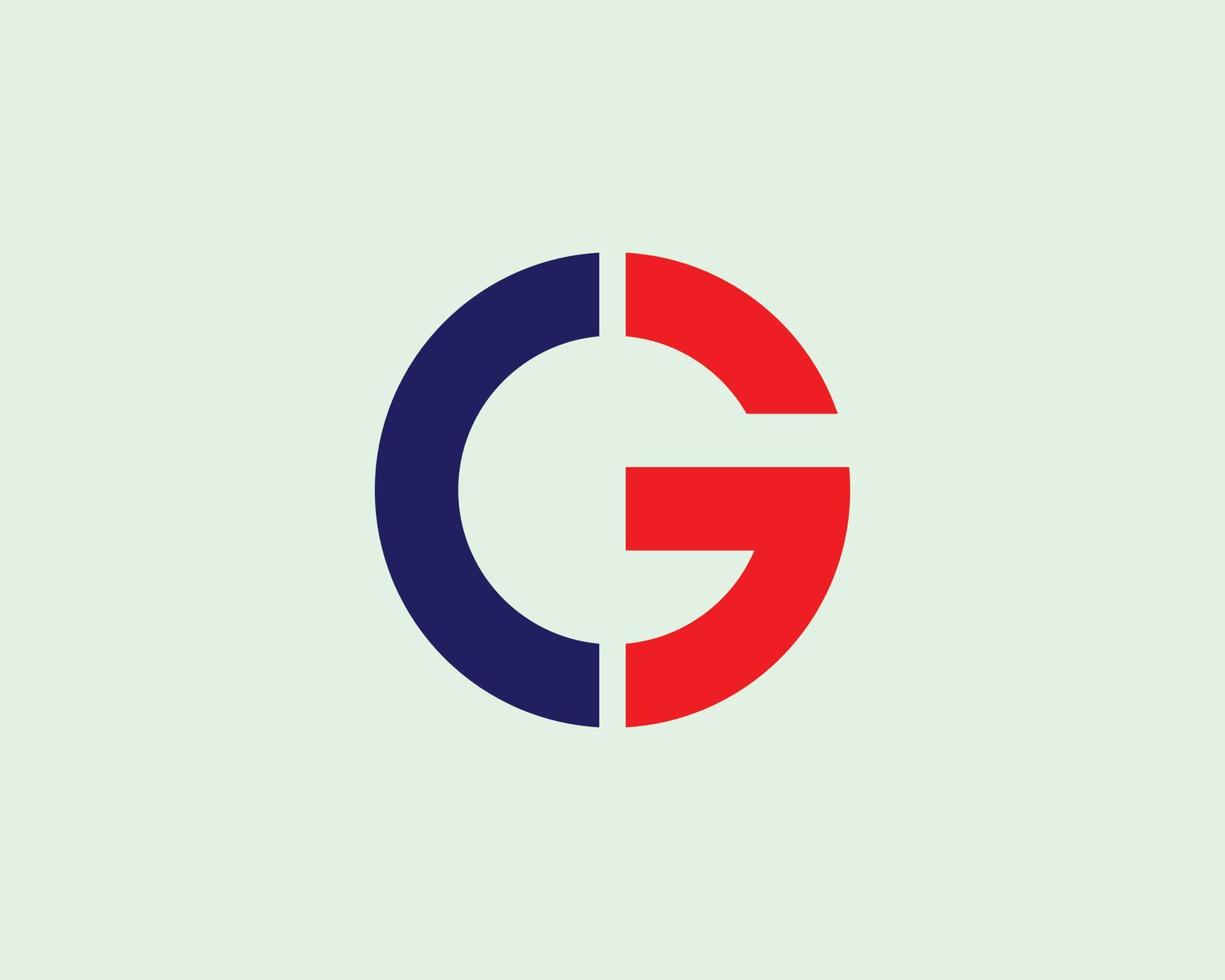 CG-GC-Logo-Design-Vektorvorlage vektor