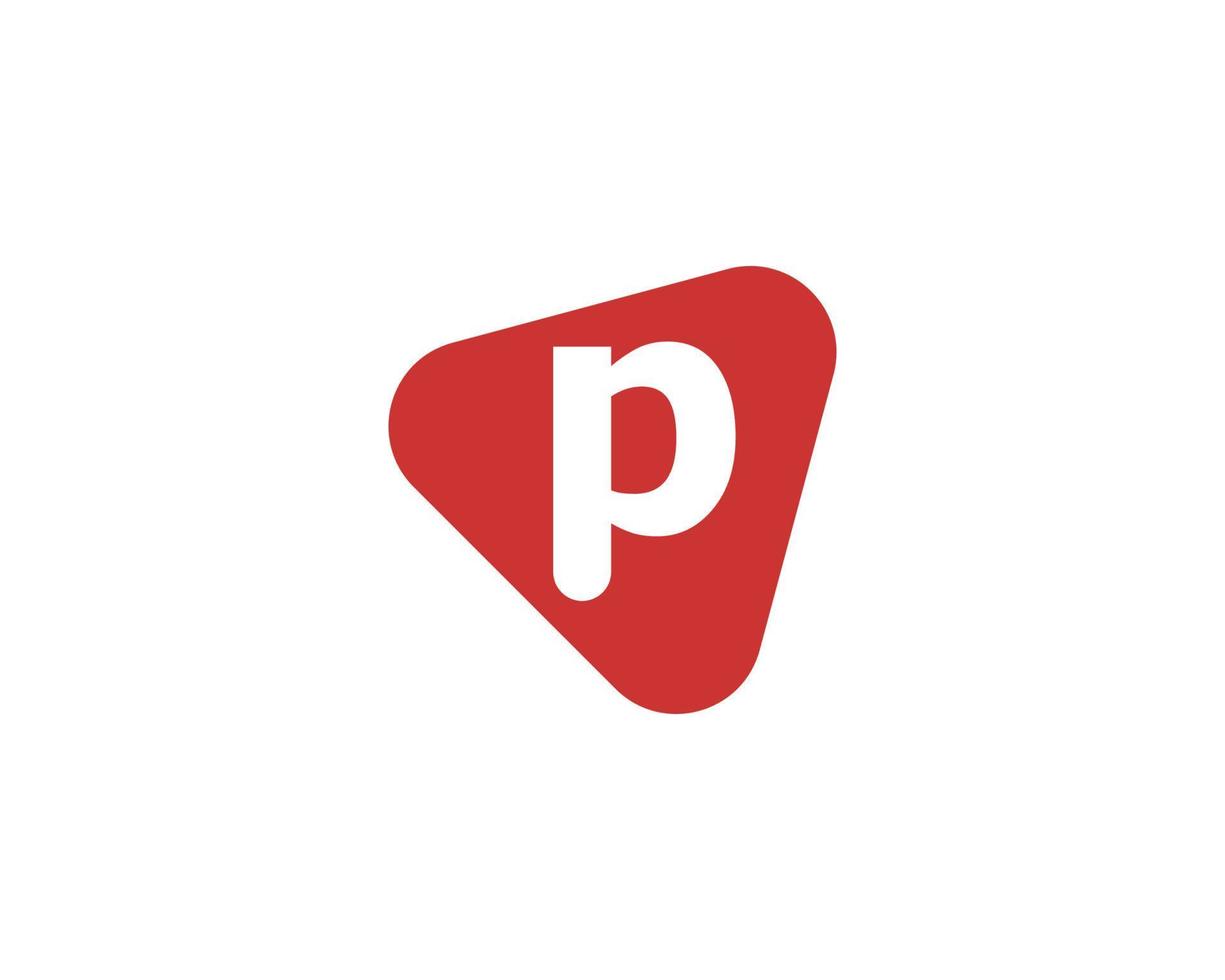 p logotyp design vektor mall