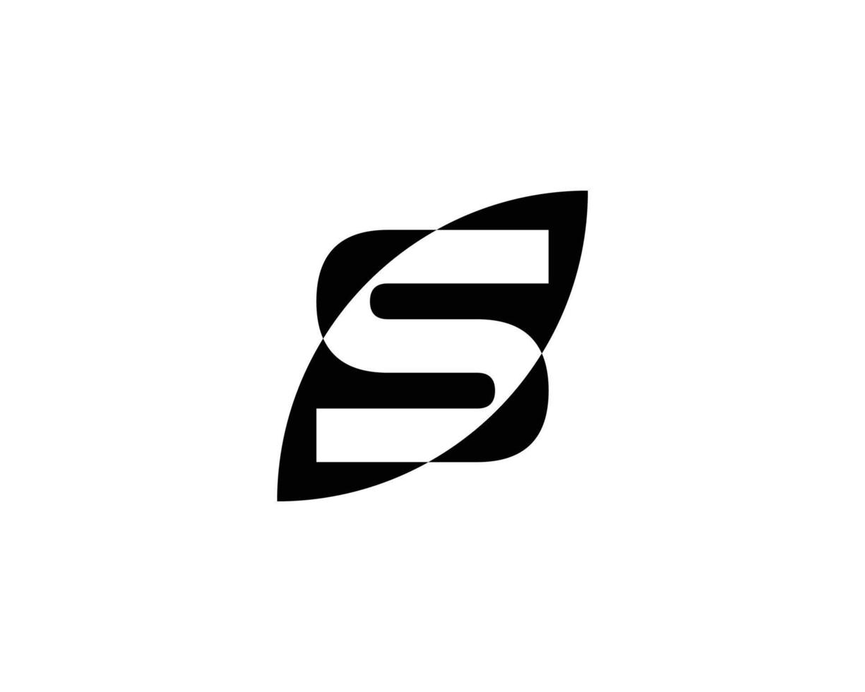 s logotyp design vektor mall