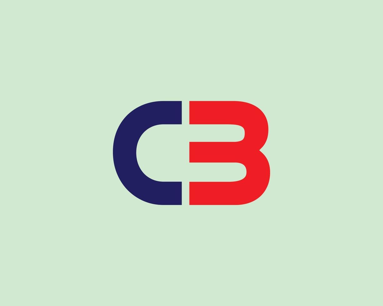 cb bc-Logo-Design-Vektorvorlage vektor