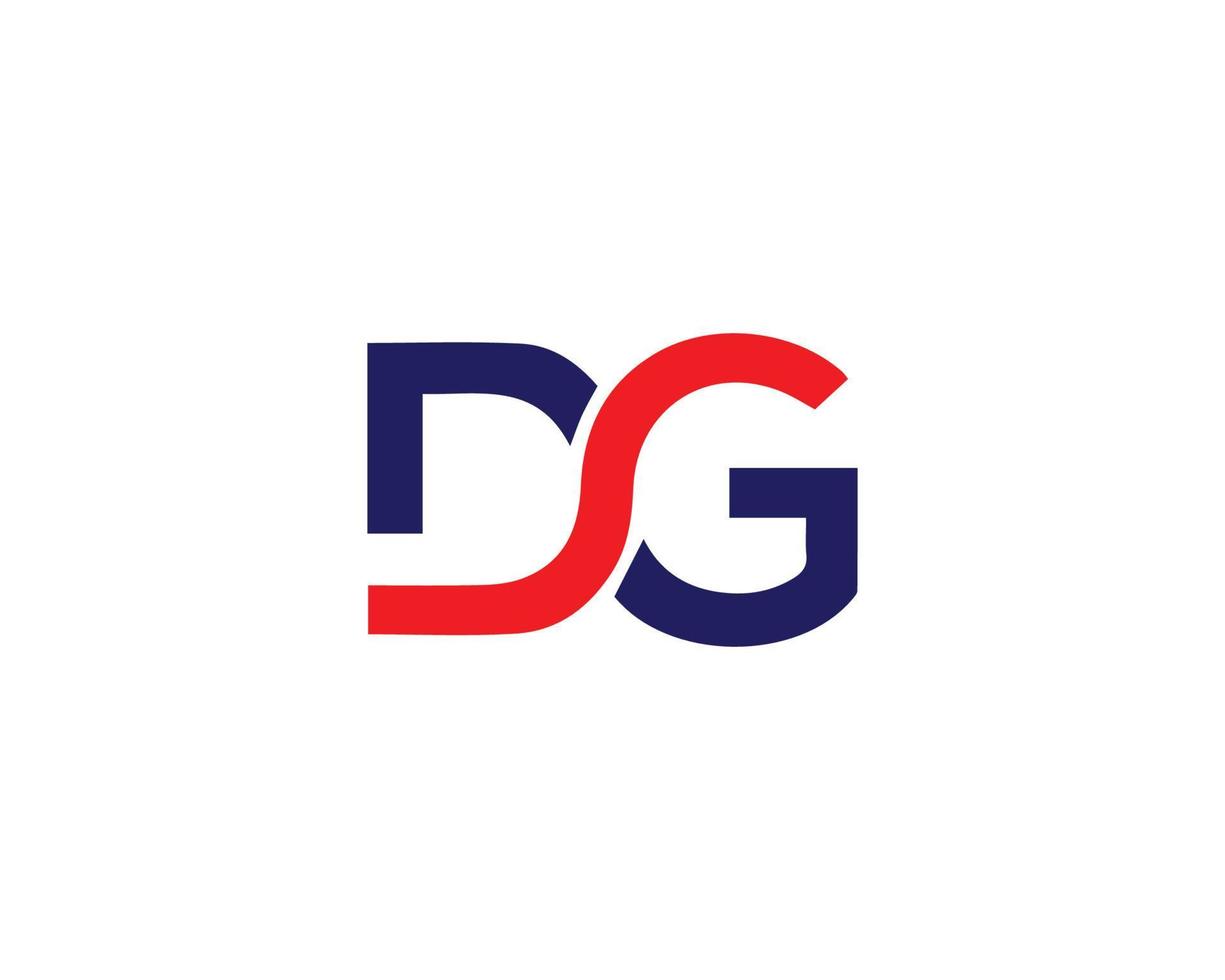 dg gd logotyp design vektor mall