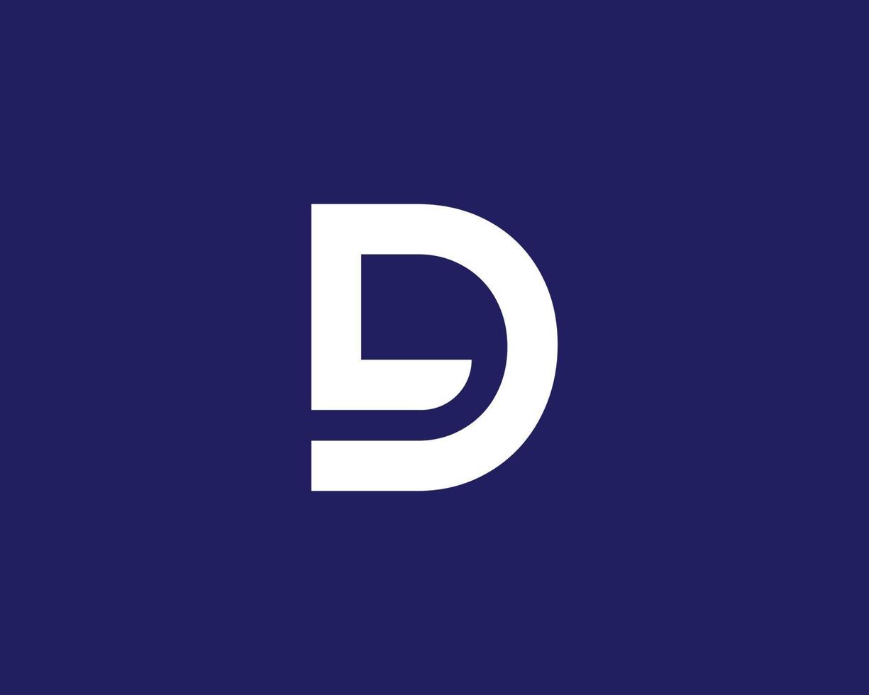 dl ld Logo-Design-Vektorvorlage vektor
