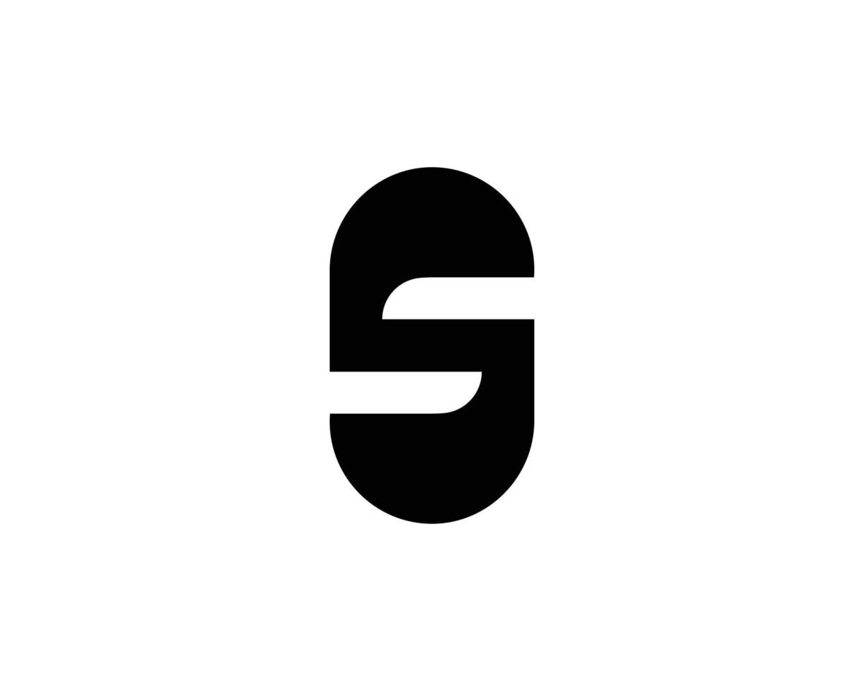 s logotyp design vektor mall