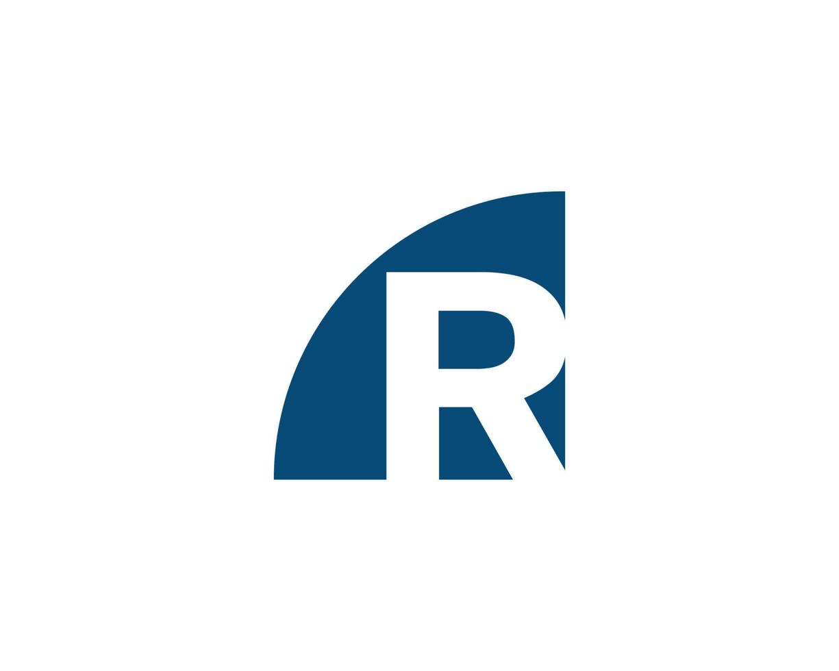 r logotyp design vektor mall