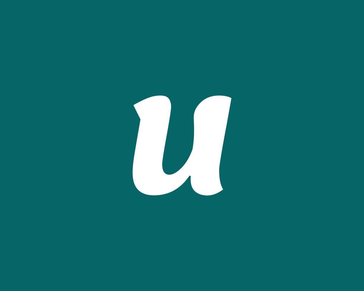 u logotyp design vektor mall