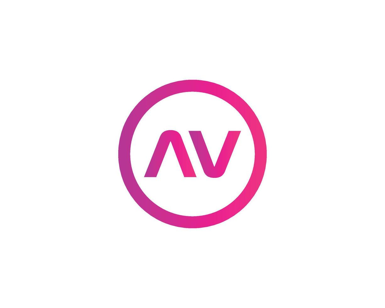 av va-Logo-Design-Vektorvorlage vektor