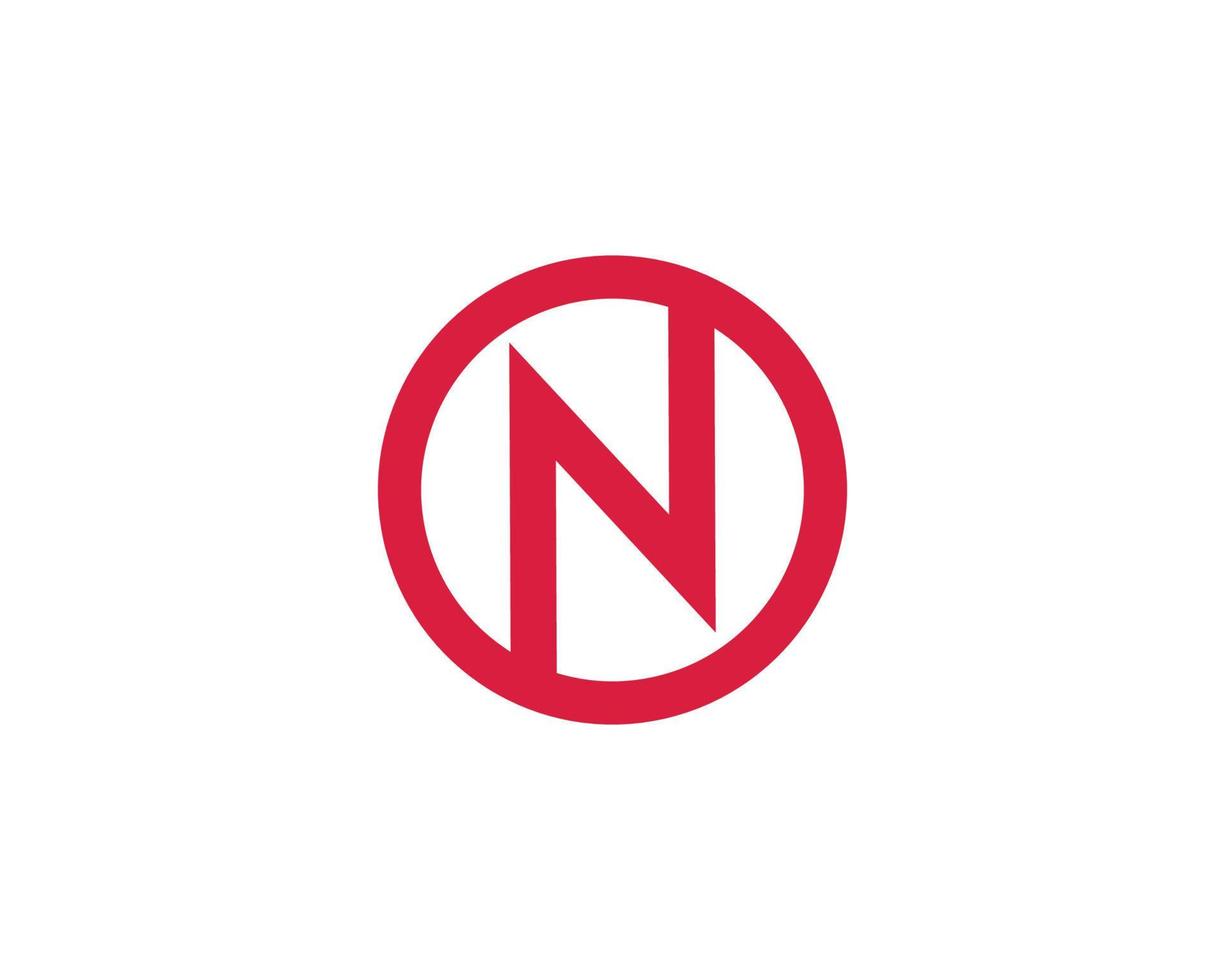 n-Logo-Design-Vektorvorlage vektor