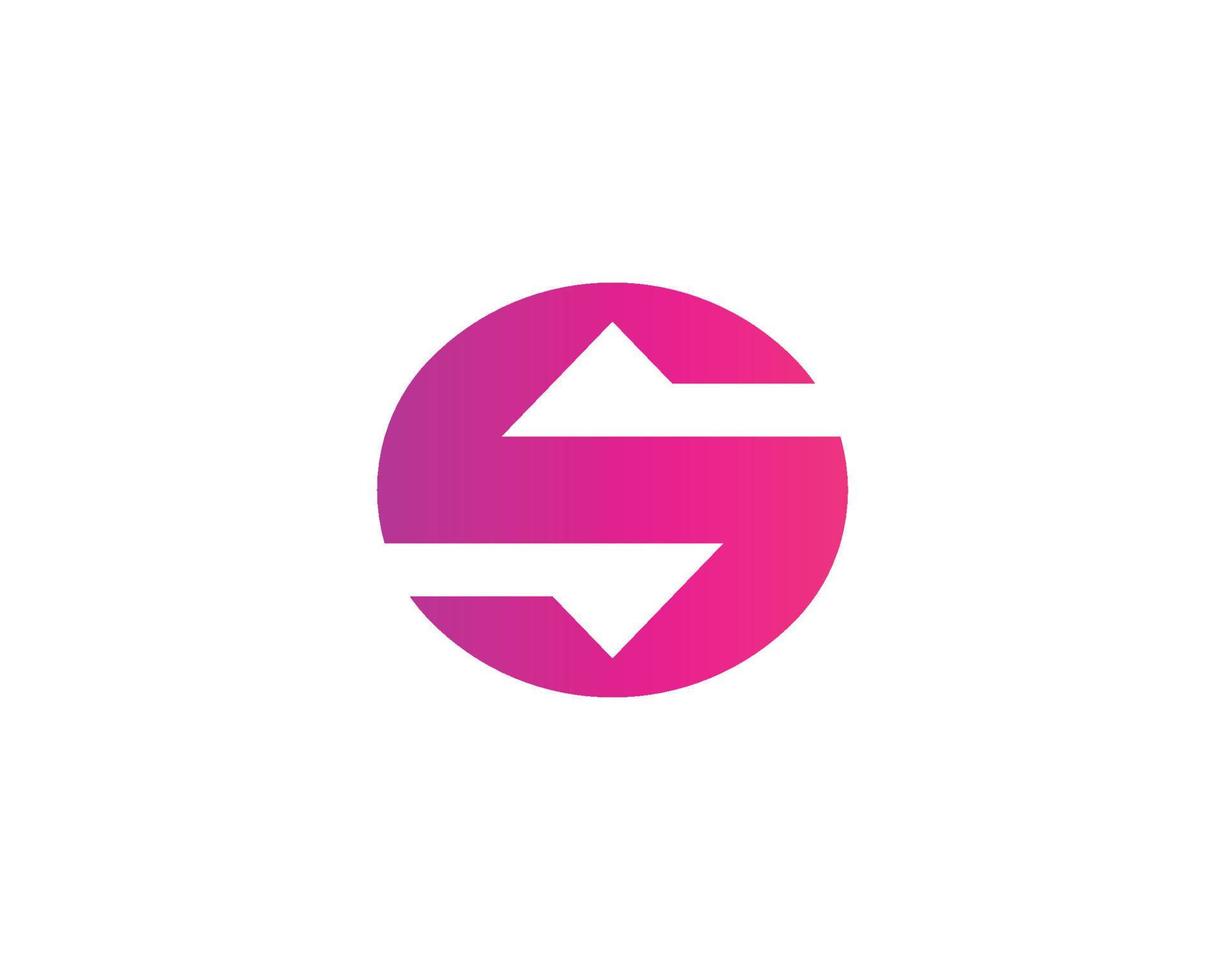 s logotyp design vektor mall