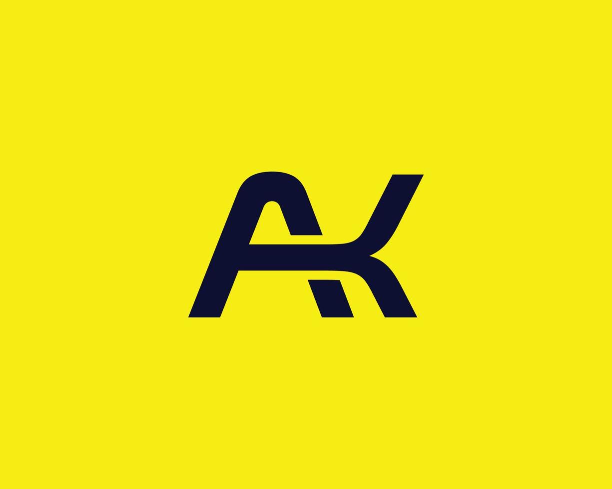 ak-Logo-Design-Vektorvorlage vektor