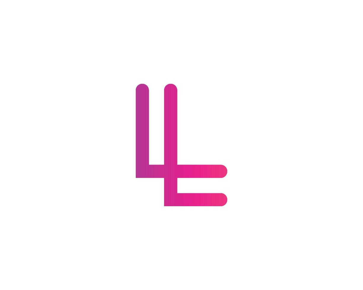 l ll logotyp design vektor mall