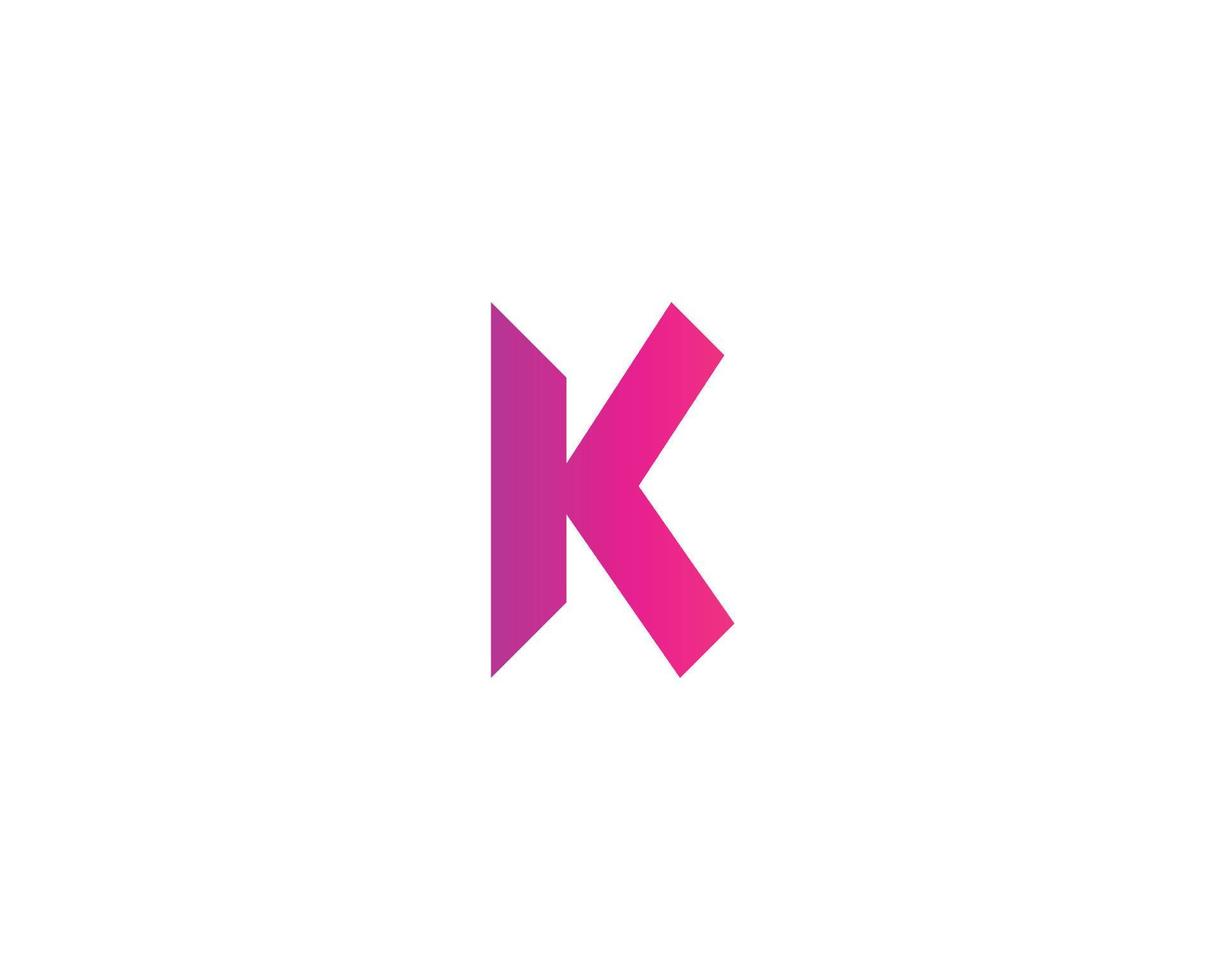 k-Logo-Design-Vektorvorlage vektor