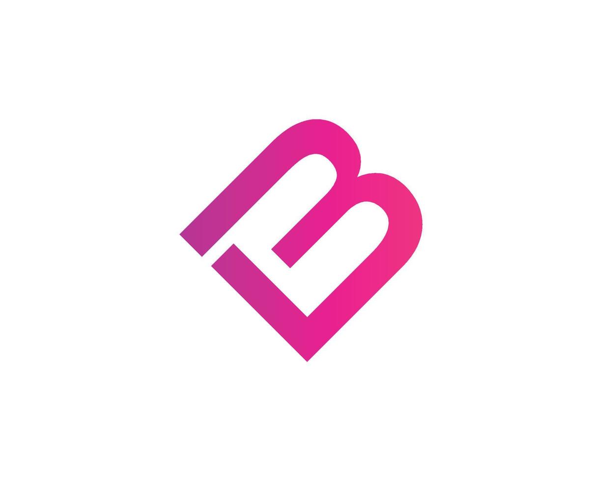 bm mb Logo-Design-Vektorvorlage vektor