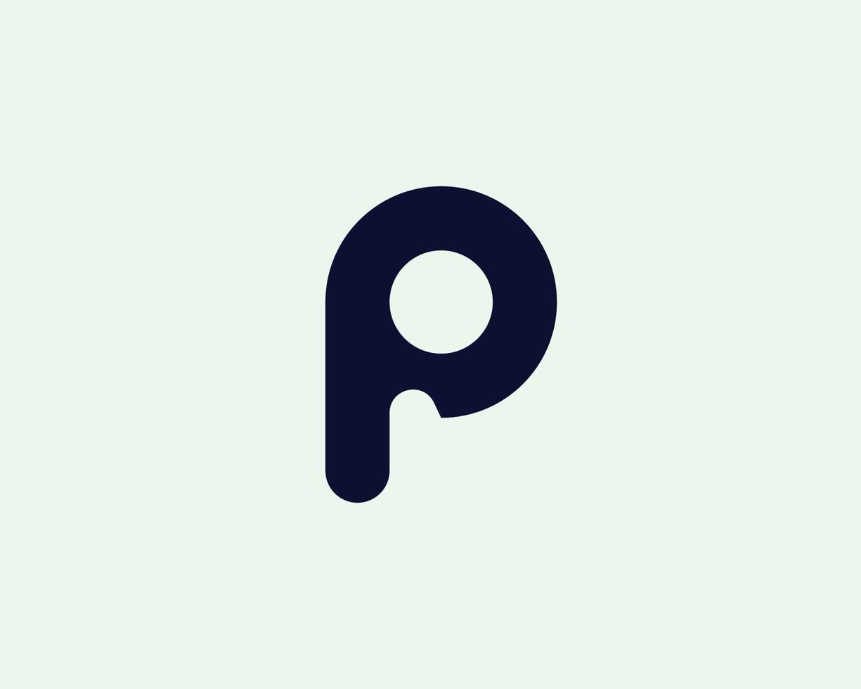 p logotyp design vektor mall