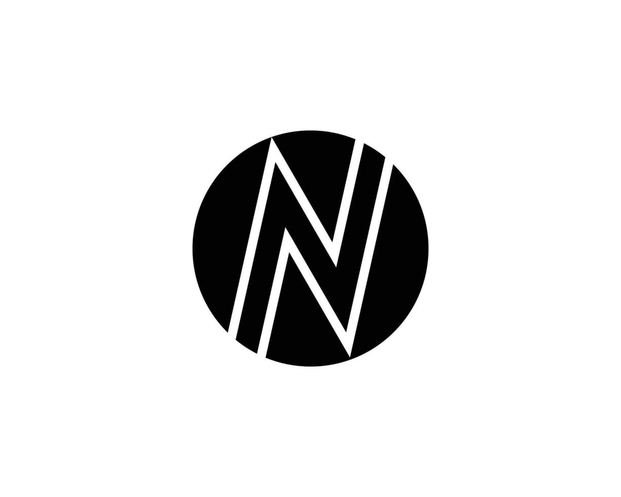 n logotyp design vektor mall