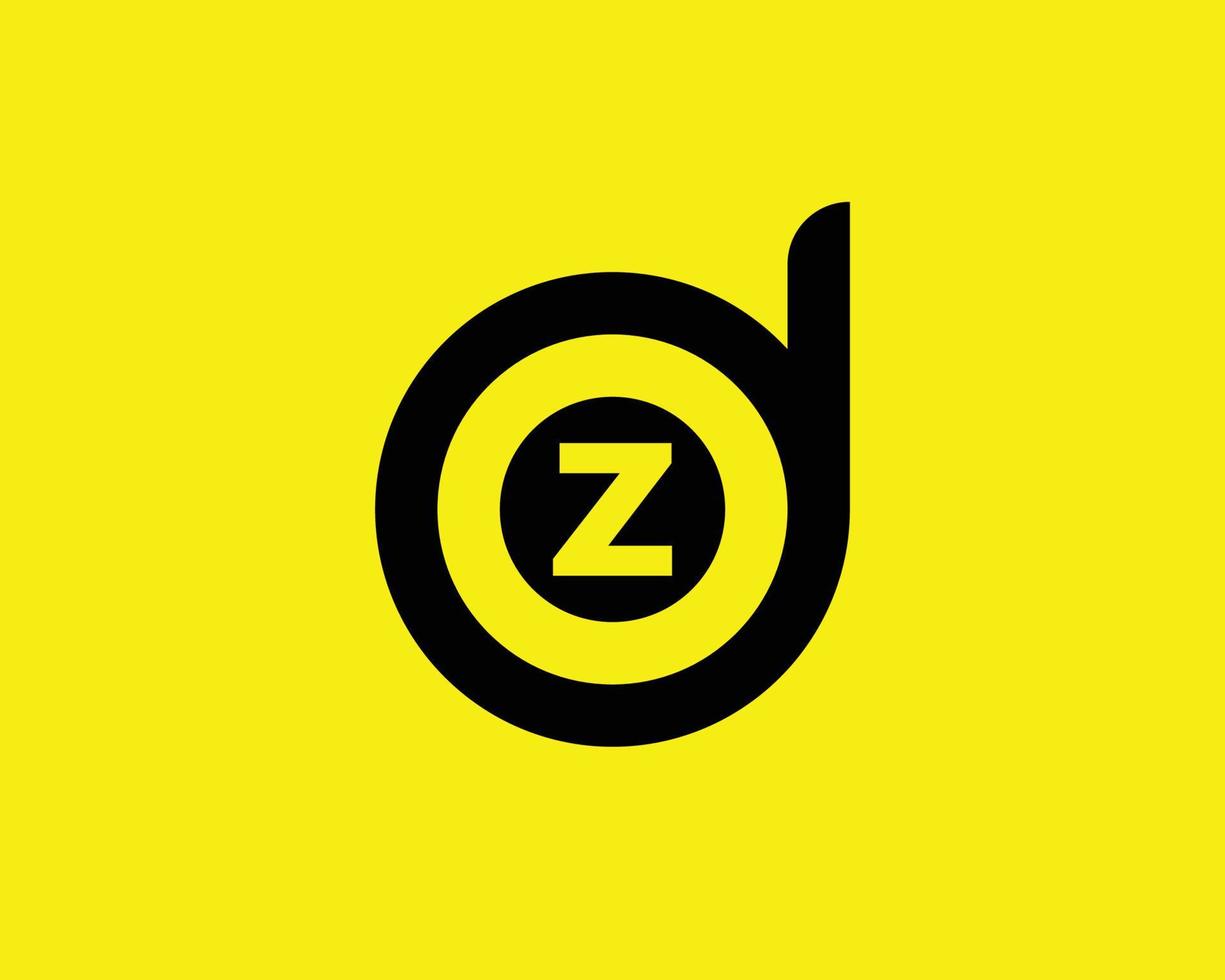 dz zd-Logo-Design-Vektorvorlage vektor