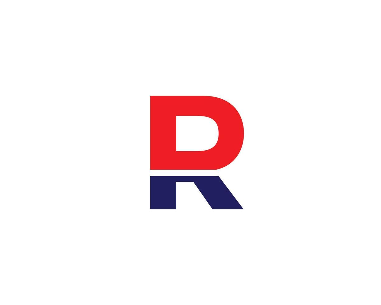 dr rd-Logo-Design-Vektorvorlage vektor