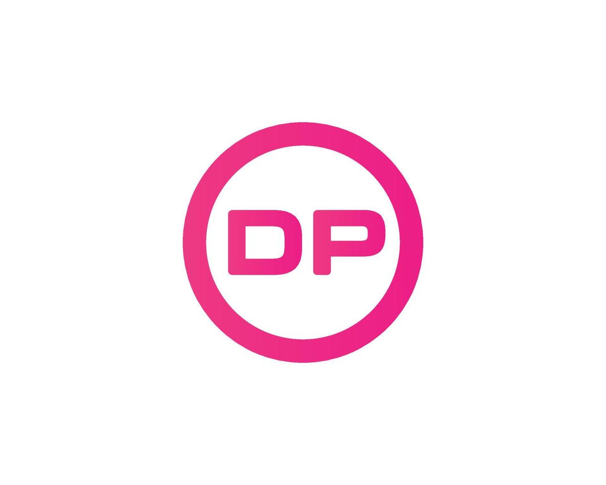 dp pd-Logo-Design-Vektorvorlage vektor