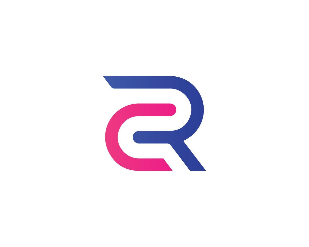 cr rc-Logo-Design-Vektorvorlage vektor