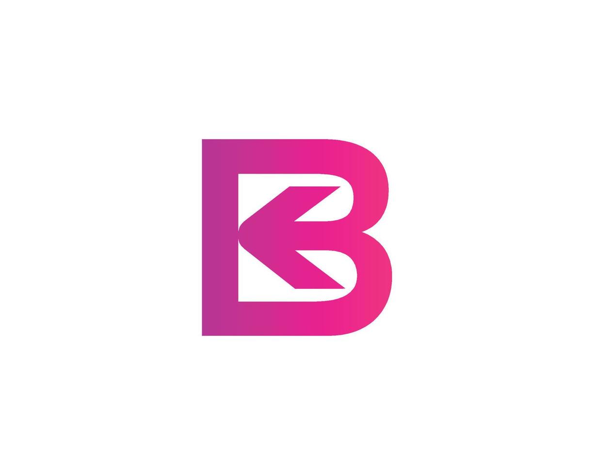 bk kb-Logo-Design-Vektorvorlage vektor