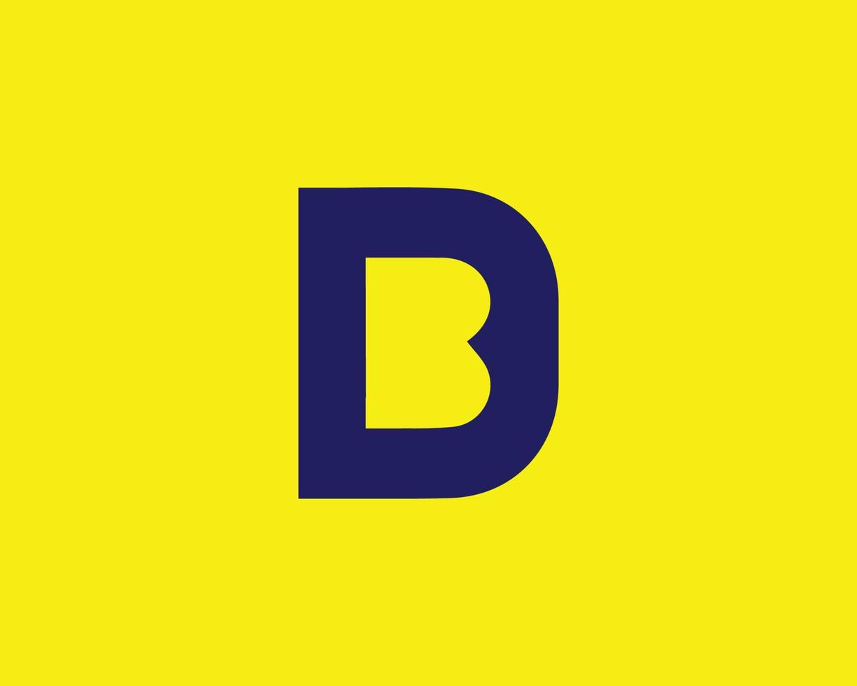 bd db-Logo-Design-Vektorvorlage vektor