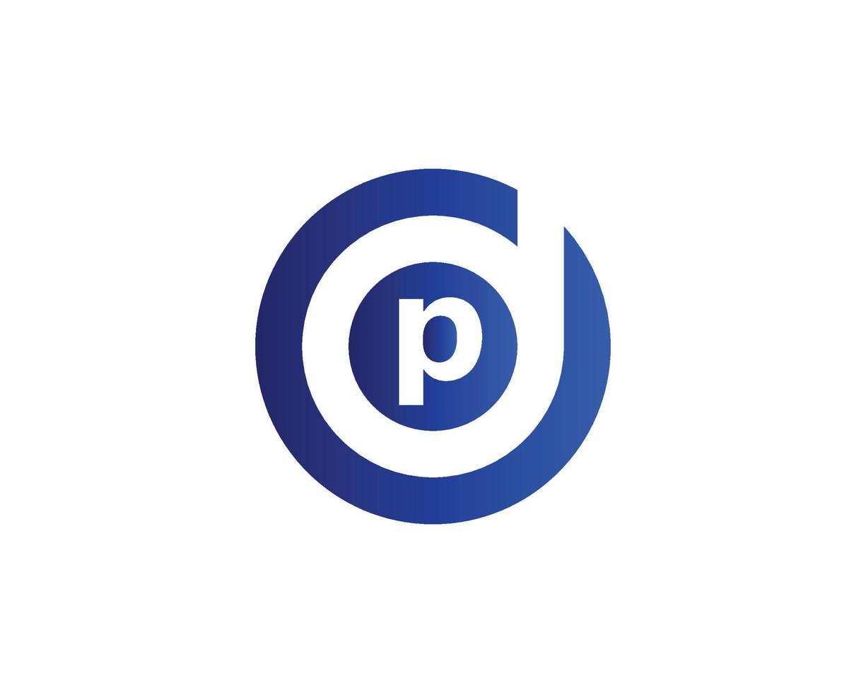 dp pd-Logo-Design-Vektorvorlage vektor