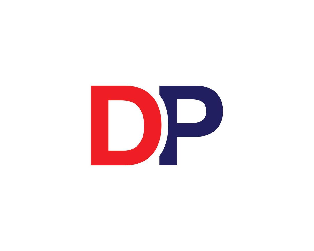 dp pd-Logo-Design-Vektorvorlage vektor