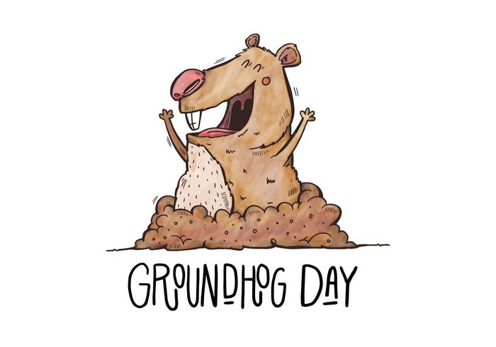 Groundhog Day Illustration vektor
