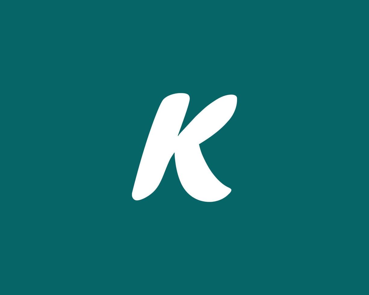 k logotyp design vektor mall