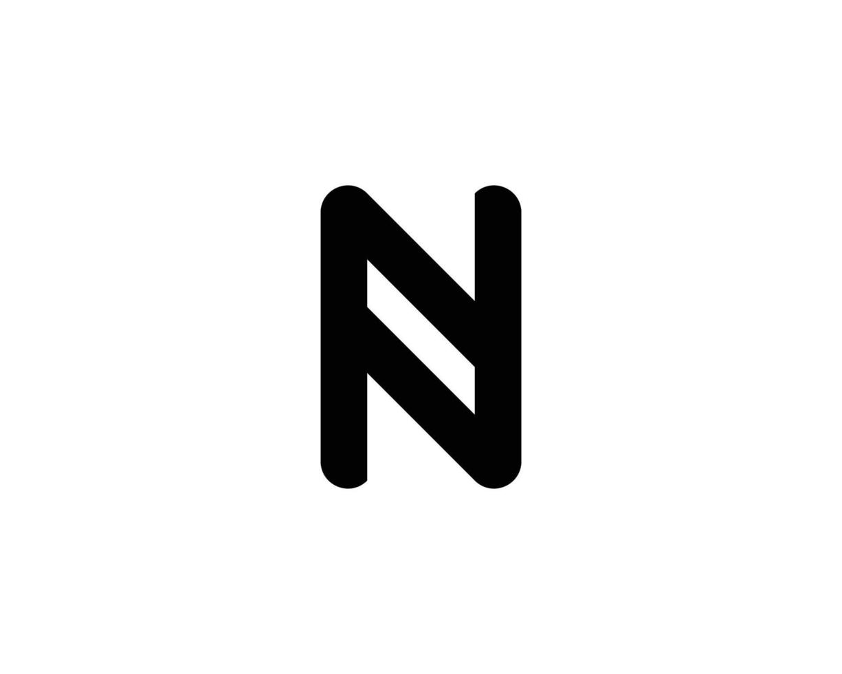 n nn-Logo-Design-Vektorvorlage vektor