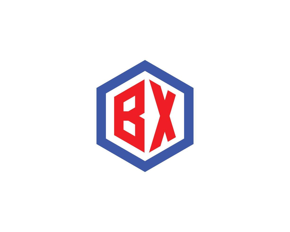 bx xb-Logo-Design-Vektorvorlage vektor